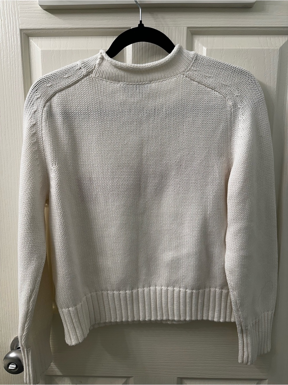FREE ASSEMBLY White Crewneck Sweater with Red "New York" Lettering - Picture 2 of 4